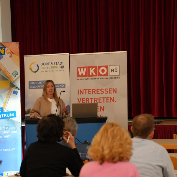 Aktuelle Fördermöglichkeiten und rechtskonforme Beschaffungsprozesse wurden in Pfaffstetten von Gemeindevertreterinnen und Gemeindevertretern mit den Expertinnen und Experten intensiv diskutiert.