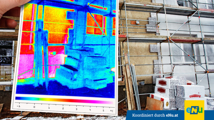 Thermografie einer laufenden Isolationsmaßnahme