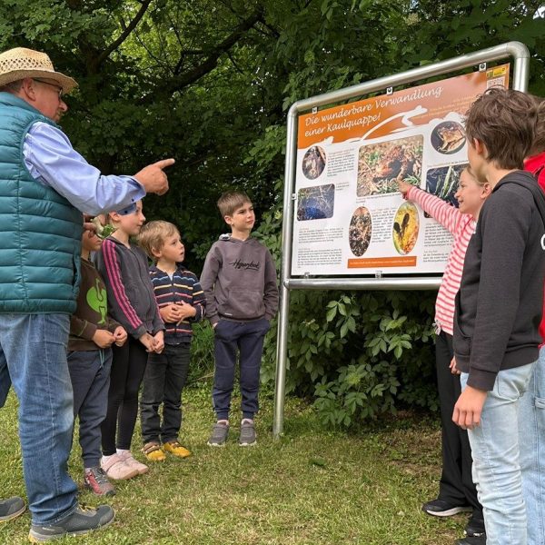 Mit dem Biodiversitätslehrpfad wurde ein kindergerechter Naturweg mit Freiluftklasse geschaffen.