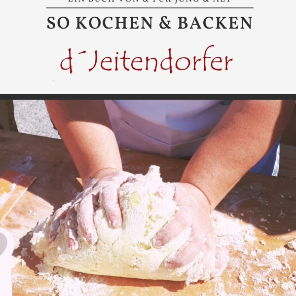 „So kochen & backen d´Jeitendorfer“. Das Werk vereint Rezepte und Projekte, die von der Dorfgemeinschaft sowie ehemaligen Jeitendorfer:innen mit viel Liebe zubereitet und umgesetzt wurden.