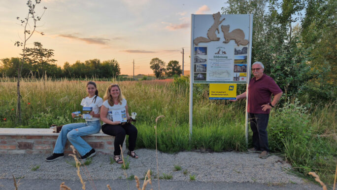 Erlebnis pur am Weg „Frëttchen Fit“ – interaktive Stationen, Bewegung und spannende Einblicke in die Geschichte von Frättingsdorf für Groß und Klein.