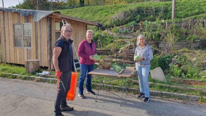 Auf einem öffentlich zugänglichen Grundstück in Paudorf wurde ein Permakultur-Garten eingerichtet, der den Grundsätzen ökologischer Nachhaltigkeit folgt.
