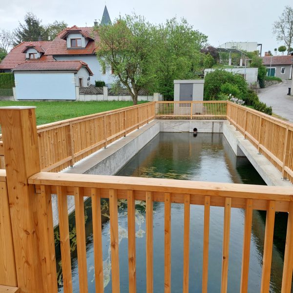 Auf Initiative der Dorferneuerung wurde der Platz mit Sitzinseln und Bründl gemeinsam geplant und belebt.