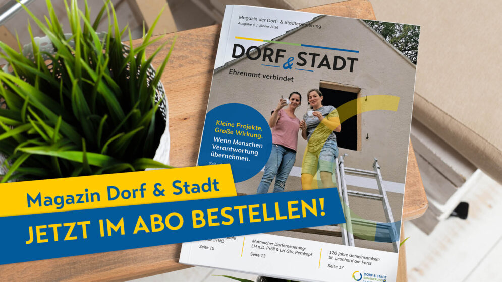 Cover der 4. Ausgabe des Magazins Dorf & Stadt