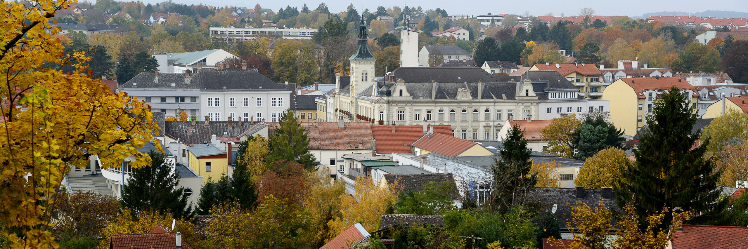 Blick über die Stadt Mistelbach